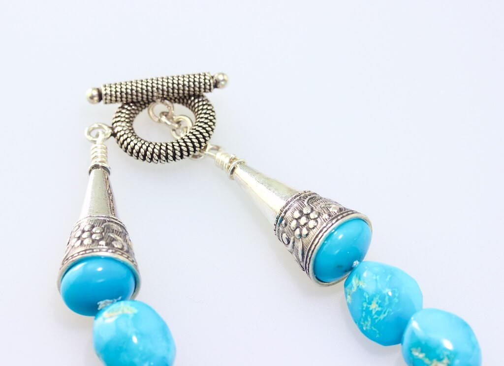 Sleeping Beauty Turquoise Sleeping Beauty  Necklace w/SS Clasp -SBR6-201 