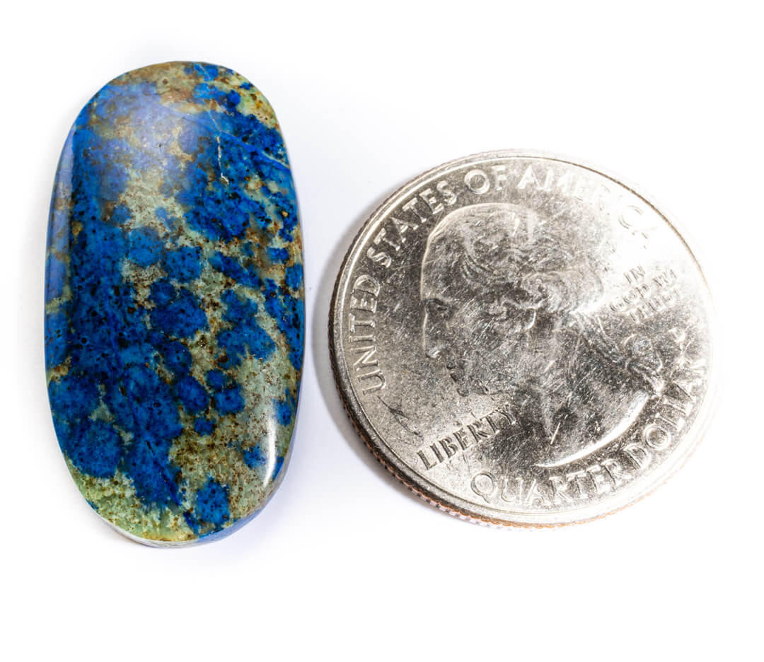 Cabochons Azurite-Malachite(Arizona)  32x16x4mm AZA2 