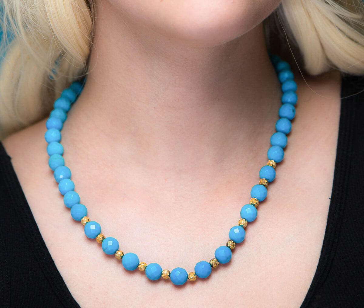  Sleeping Beauty Turquoise Necklace -JSBFa 