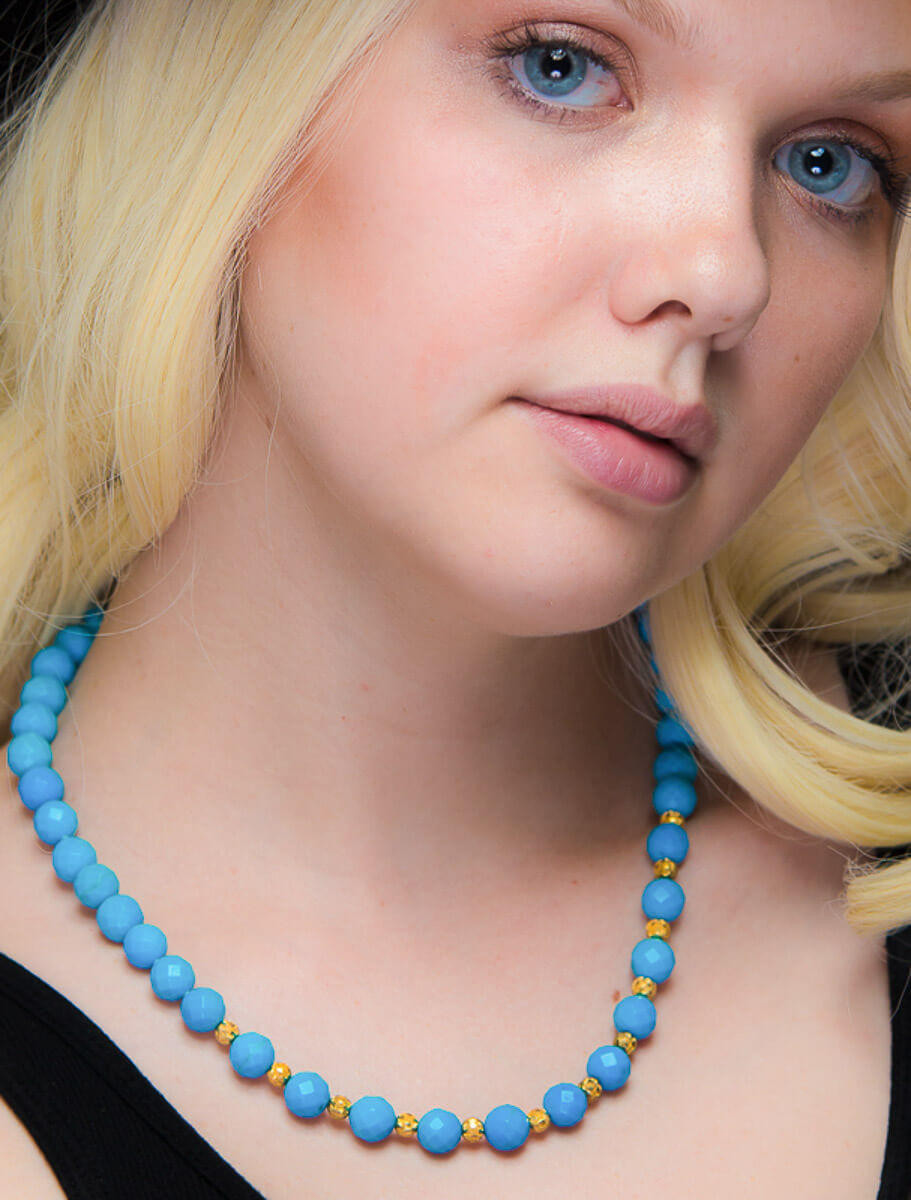  Sleeping Beauty Turquoise Necklace -JSBFa 