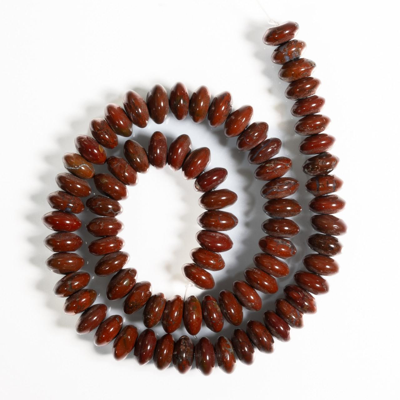Beads Fiesta Jasper(Oregon) 10mm Rondells  FJR10b 