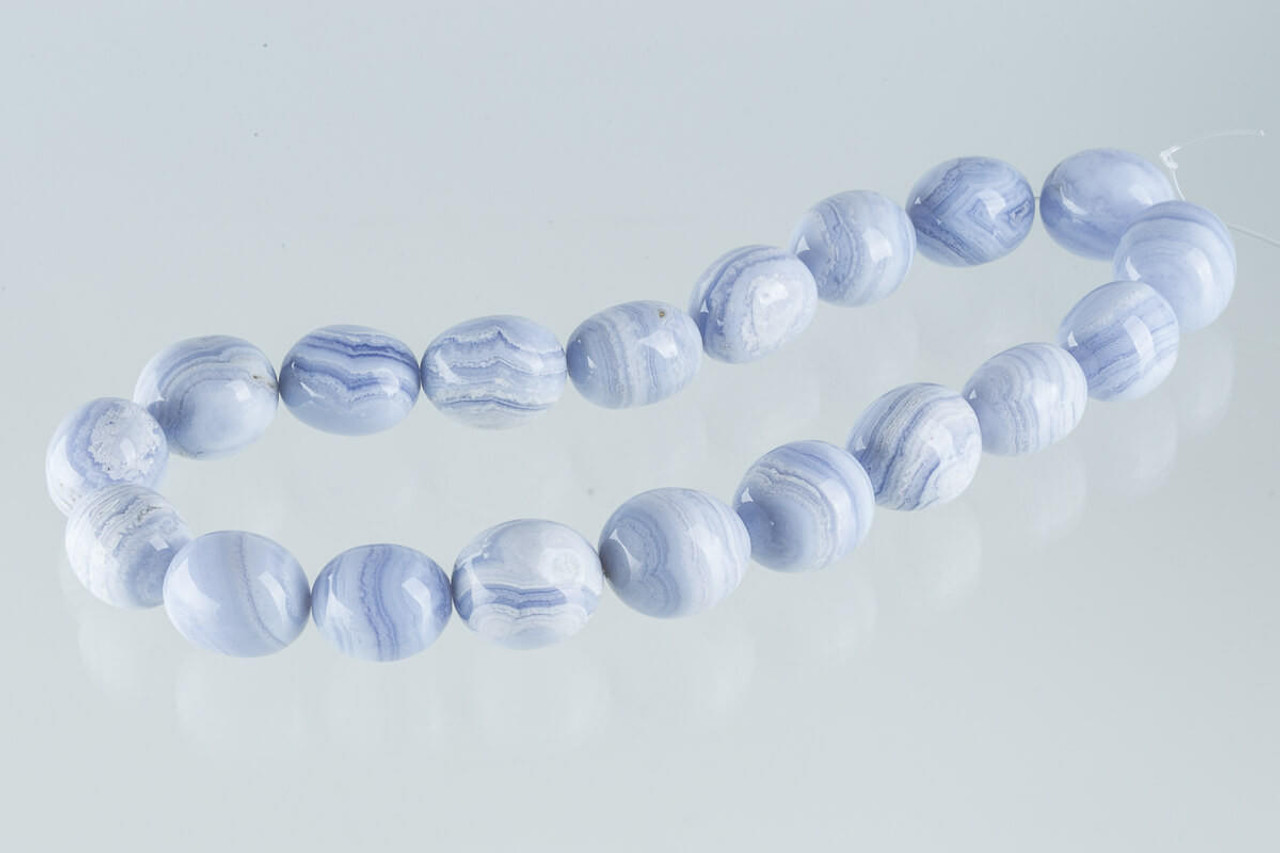 Beads Blue Lace Agate Nuggets  -South Africa  BLN7 