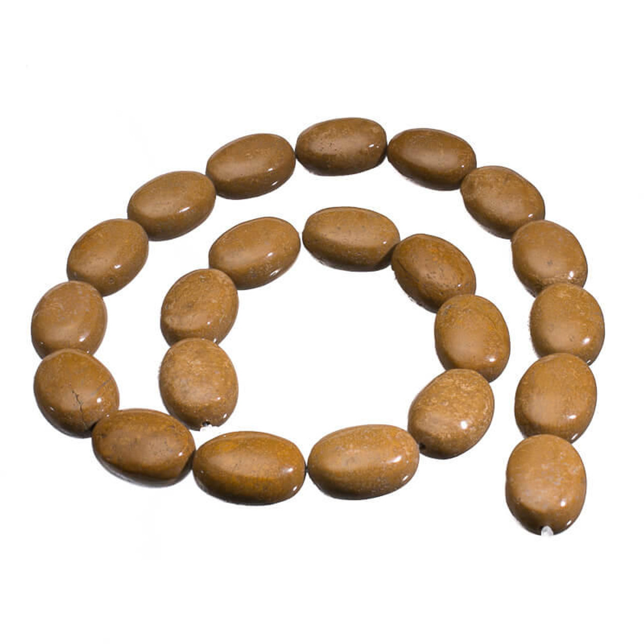 American Beads ButterScotch Jasper(Oregon) 9x13x18mm Puff Oval  BSJ6a 