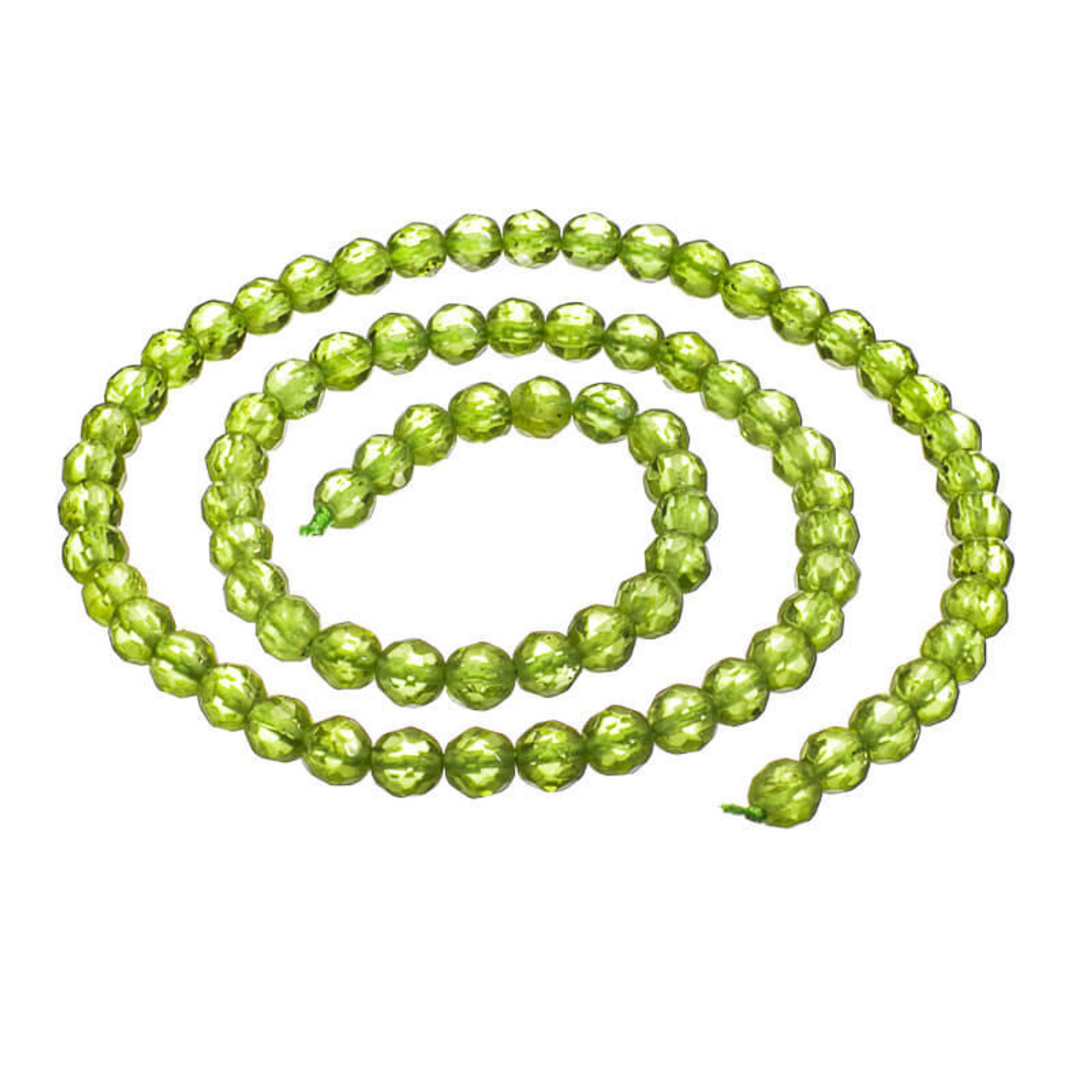 Beads Peridot(Arizona) 5mm Faceted Rounds  PDRF5b 