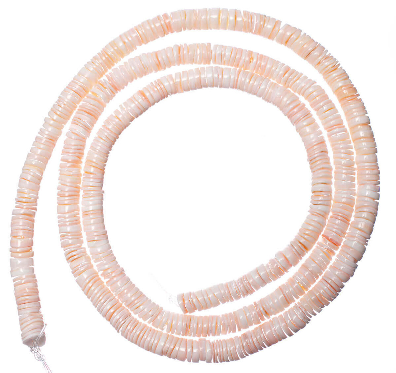 Beads Pink Luanos Shell Heishi( Philippines) 5mm  RLH 