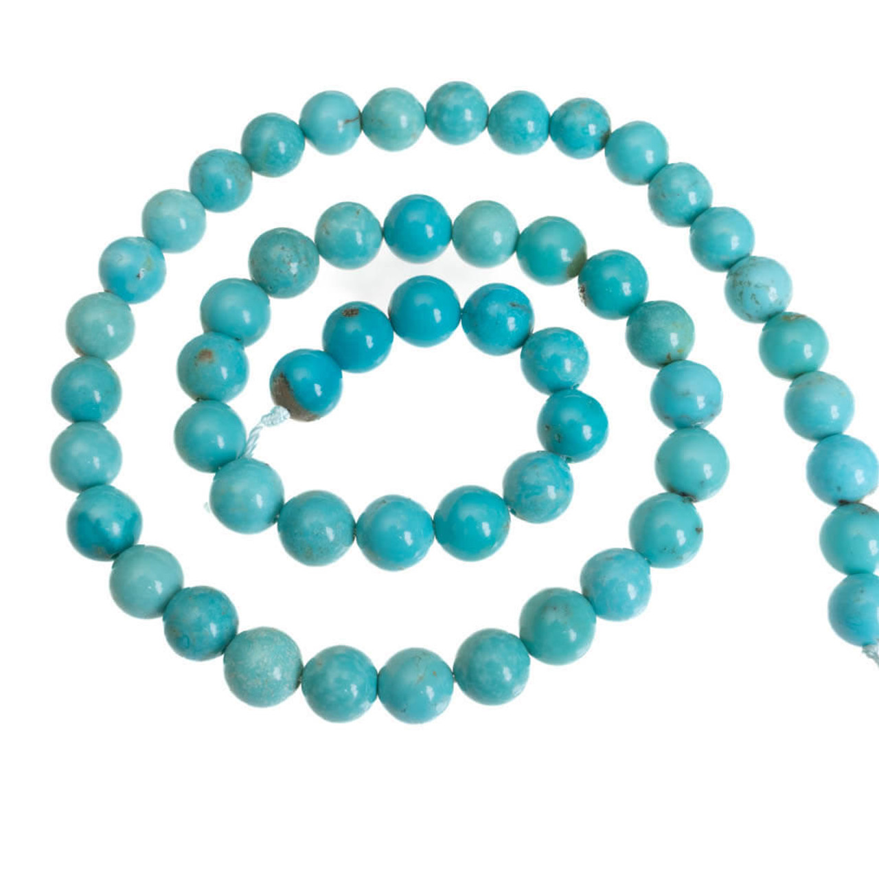 Turquoise Beads Campitos Turquoise(Mexico) 7mm Round CTR7g1 