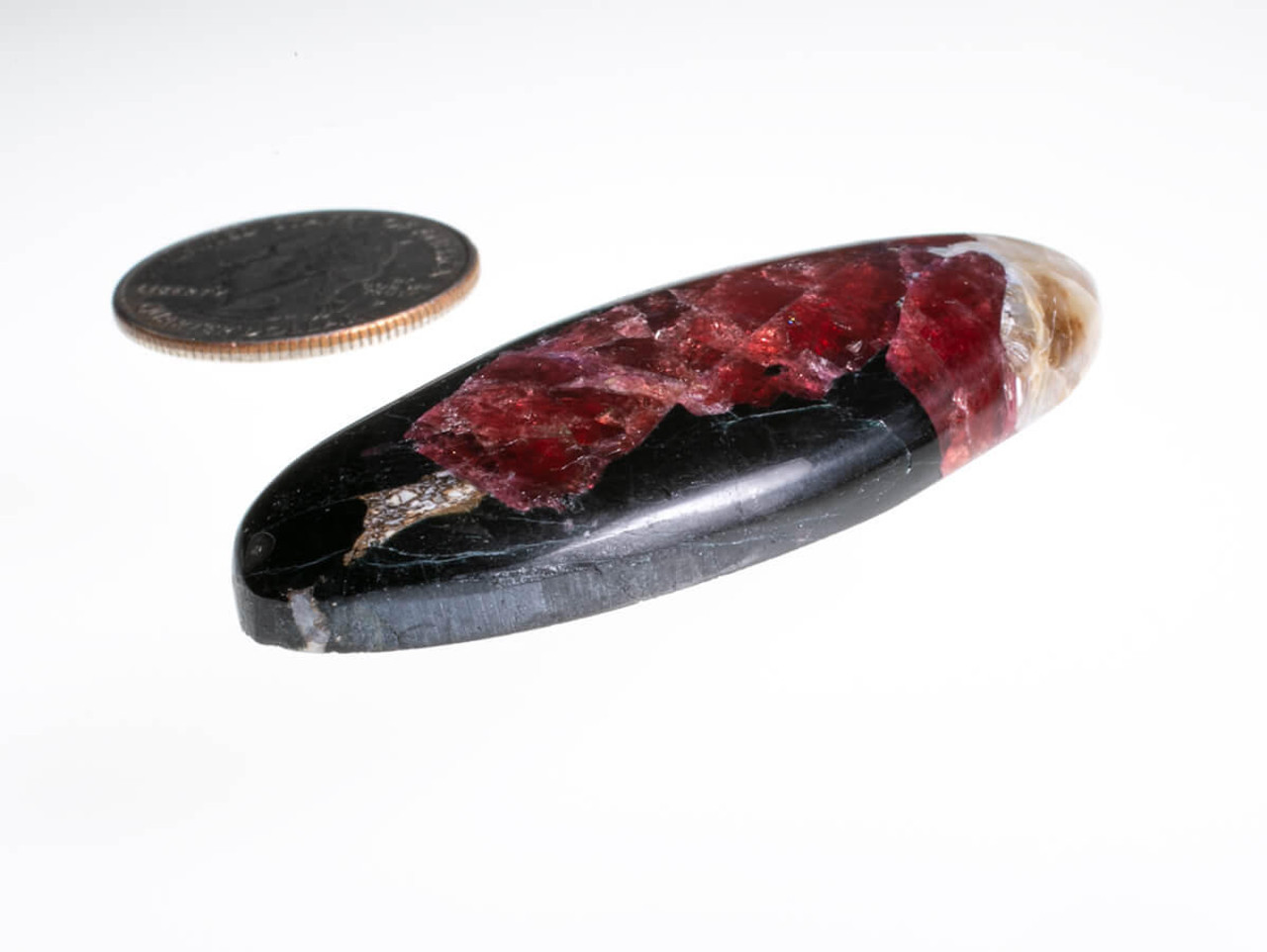 Cabochons Eudialyte (Canada) 59x27x8mm  E1L 