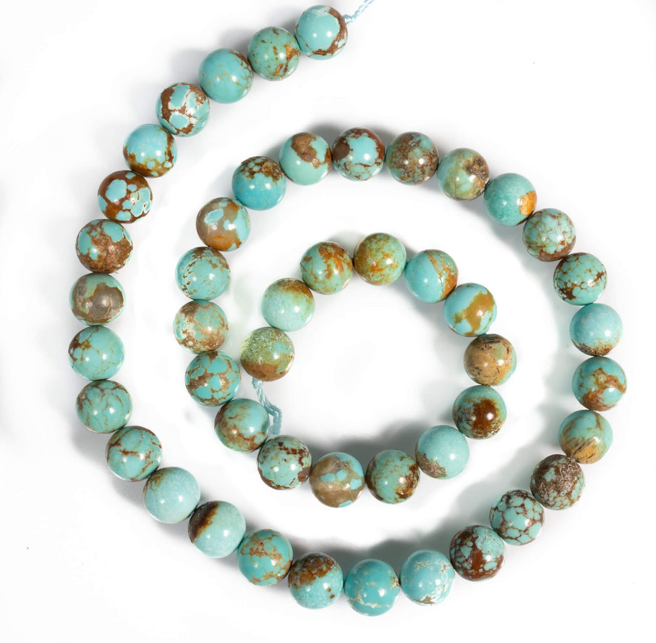 Turquoise Beads Number Eight Mine(Nevada) 8mm Rds   NE8m1 