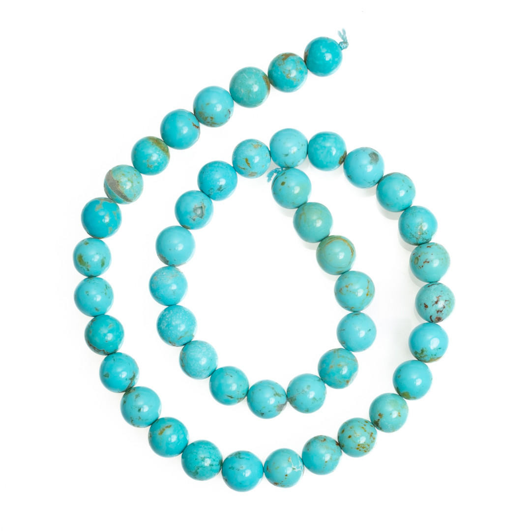 Turquoise Beads Sonoran Blue Turquoise(Mexico)8mm Rounds-NTRR8j1 