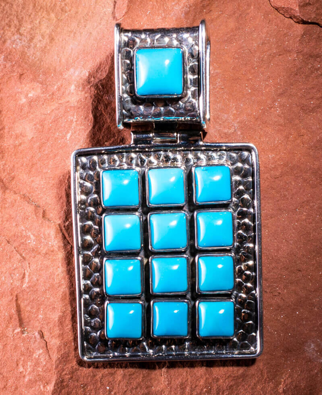  Sleeping Beauty Turquoise & SS Pendant  SBS3a 