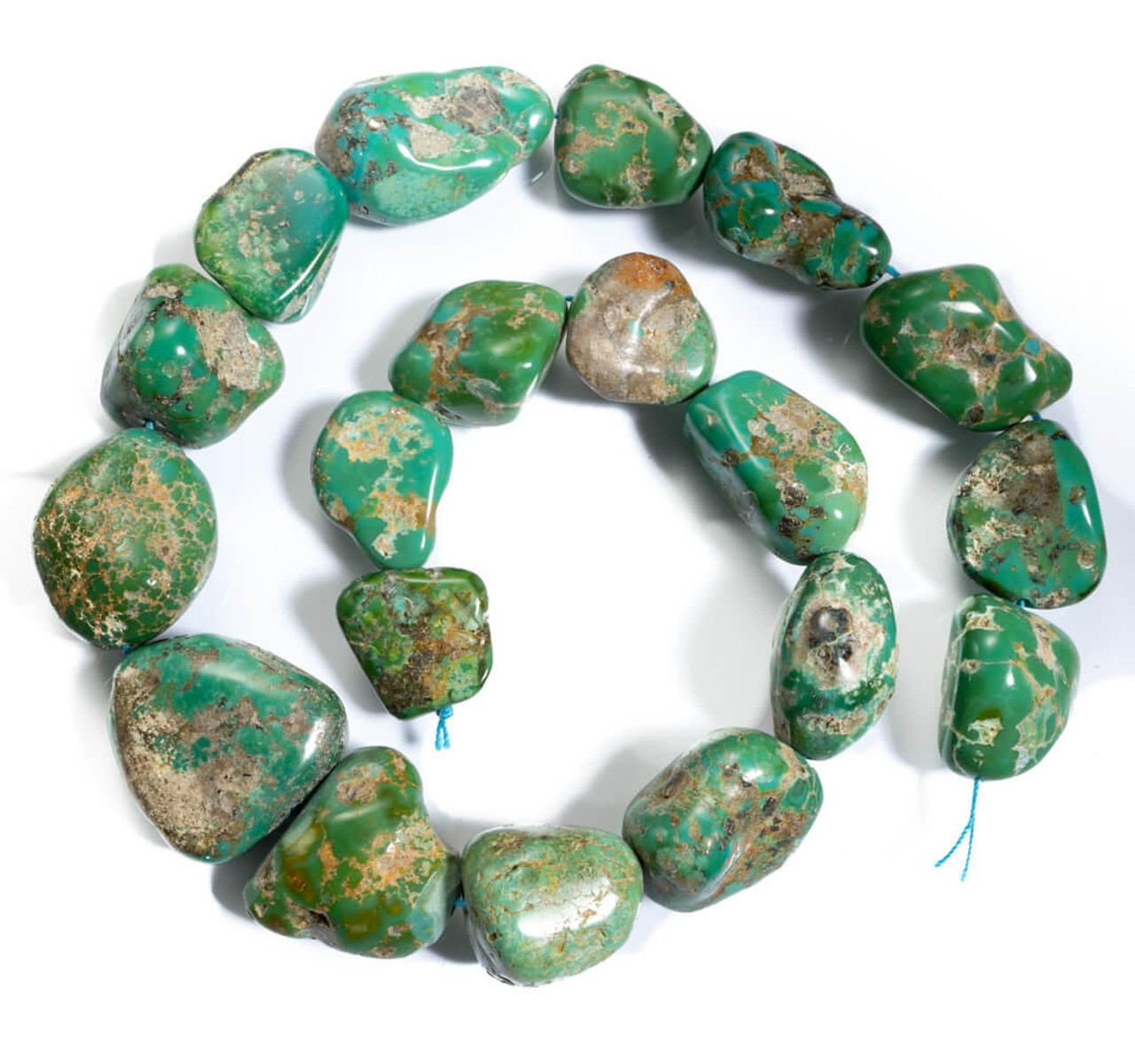 Turquoise Beads Turquoise(China) Nuggets 20x25x12mm CN12b 