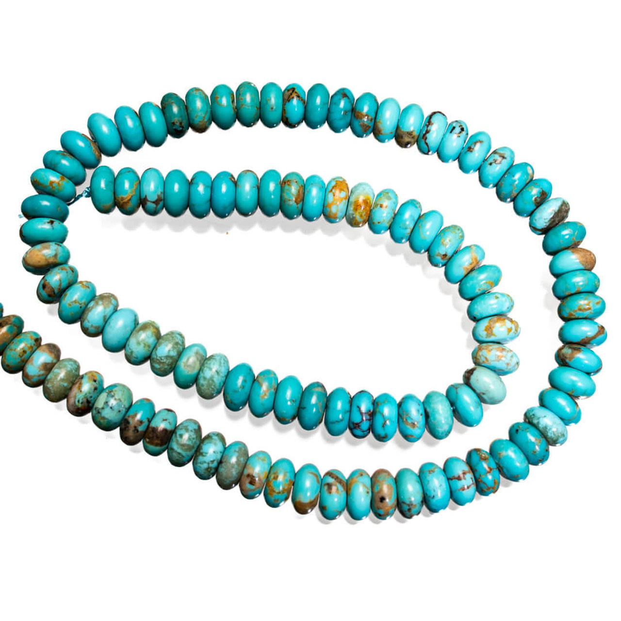 Turquoise Beads Sonoran Gold (Mina Maria) 8mm Rondell SGR8R2 