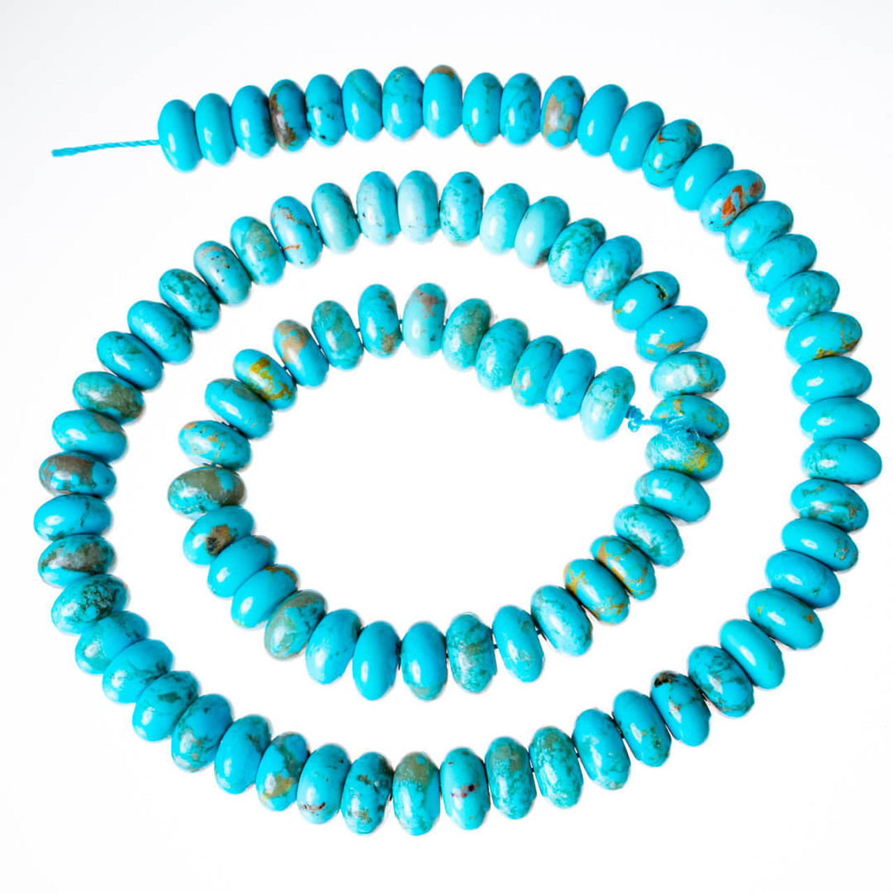 Turquoise Beads Sonoran Gold (Mina Maria)8mm Rondell SGR8R1 