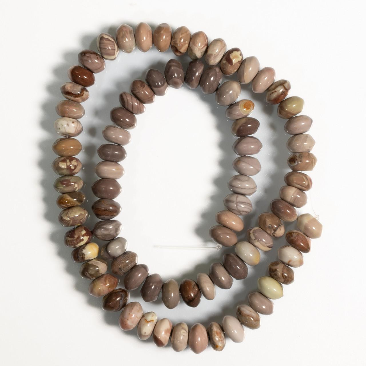 American Beads Willow Creek Jasper (Oregon) 8mm Rondells WCR5b 