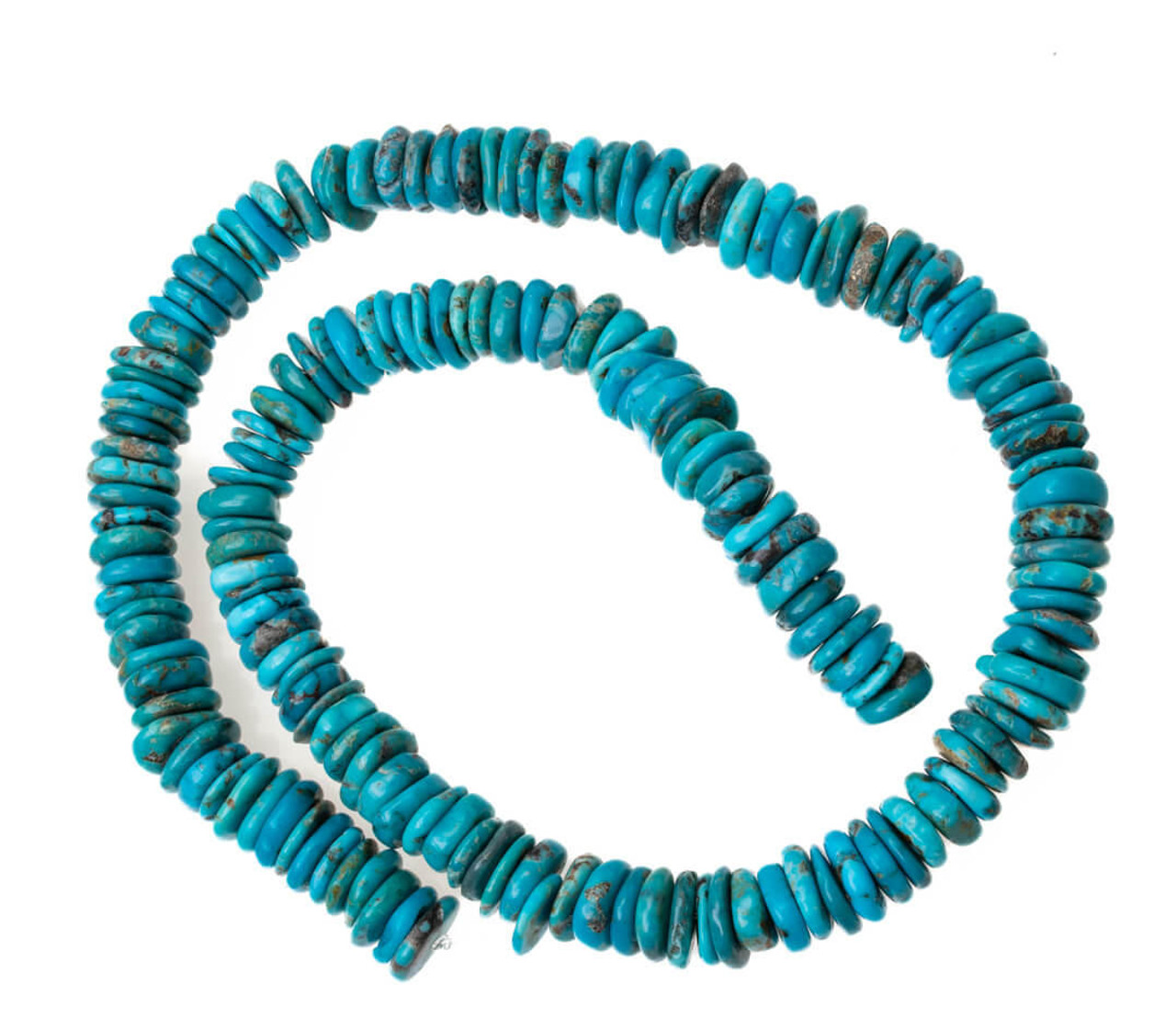 Turquoise Beads Campitos Turquoise Disc  10-11mm CTD3a1 