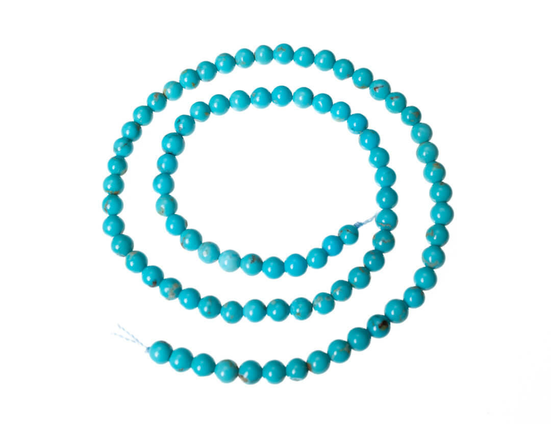 Turquoise Beads Mina Maria  4mm Rounds MMR4a 