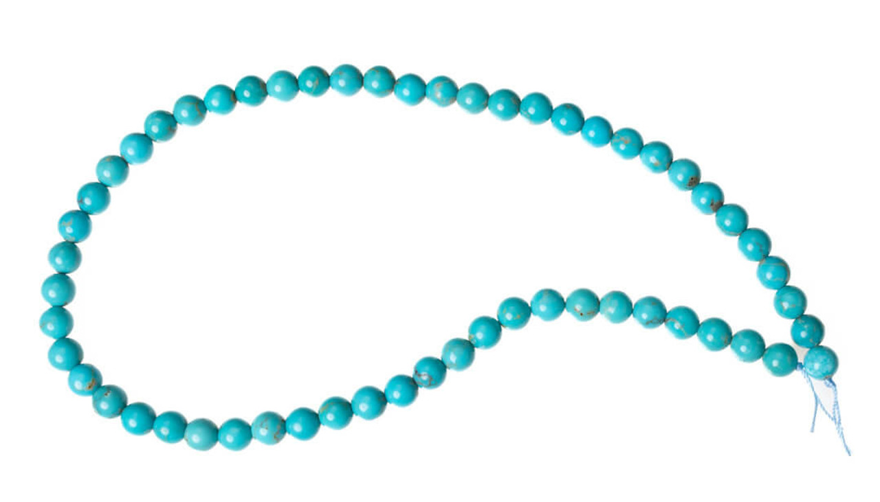 Turquoise Beads Mina Maria  7mm Rounds MMR7b 