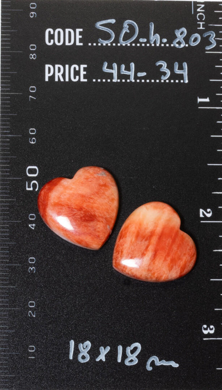 Cabochons Spiny Oyster Heart Set  SOh803 