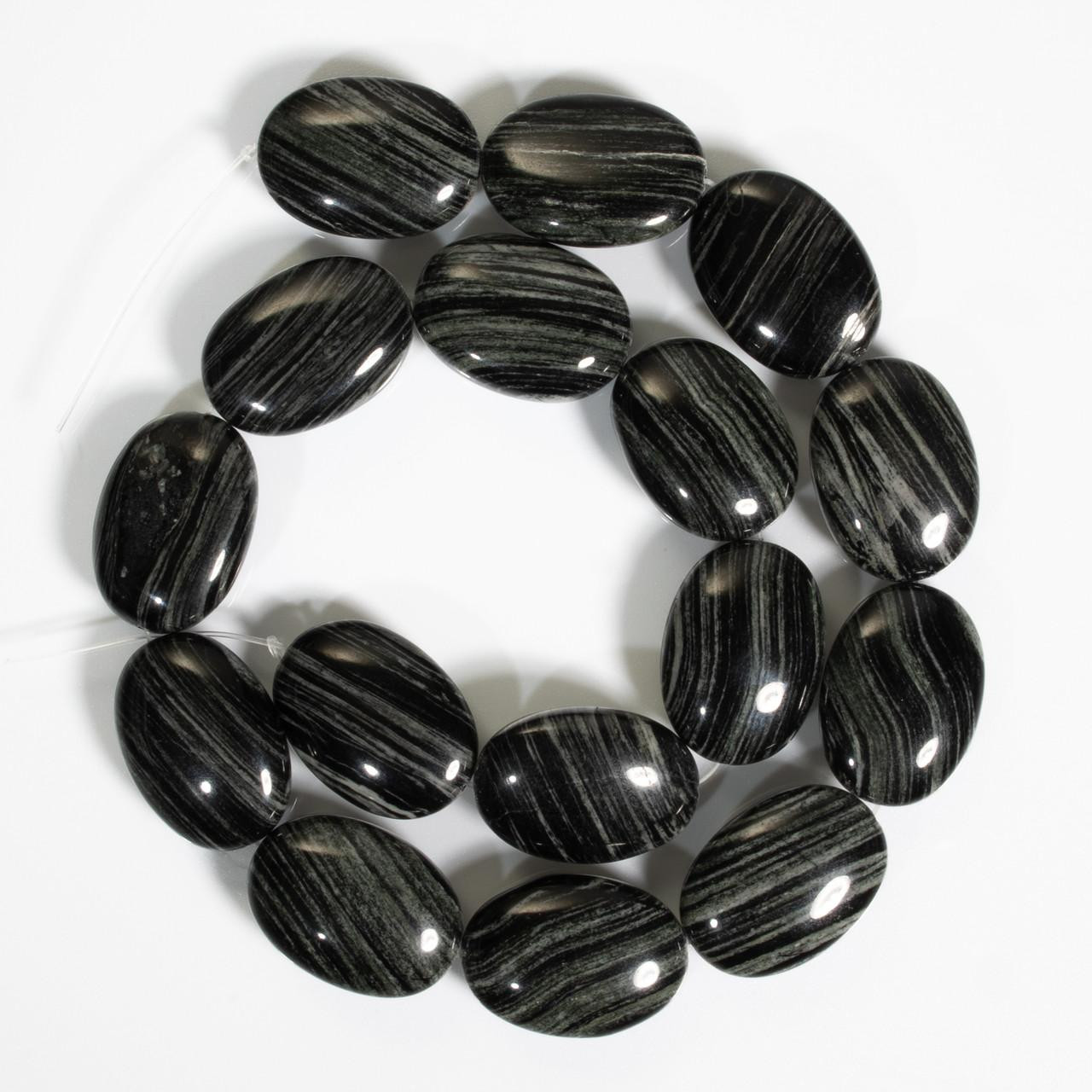 Beads Zebra Jasper (Arizona) 18x25mm Ovals  ZBO4 