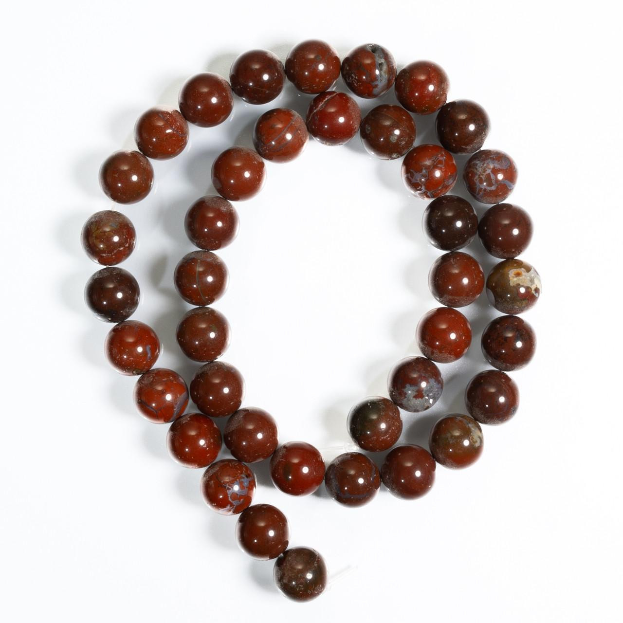 Beads Bruneau Jasper (Idaho) 10mm Rounds  BJR10R3 