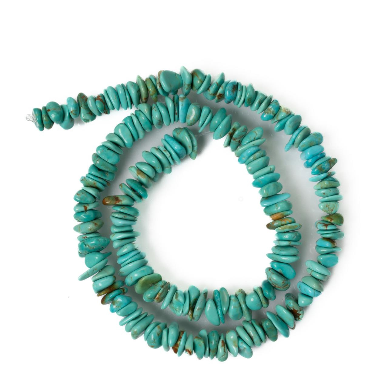 Turquoise Beads Chilean Turquoise Nuggets   3x8mm    ChileN8 