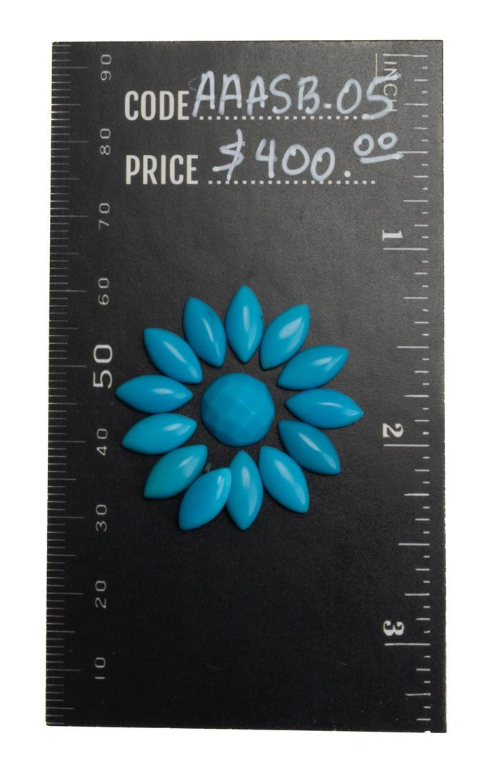 Sleeping Beauty Turquoise set (Arizona) AAASB-05  15cts 
