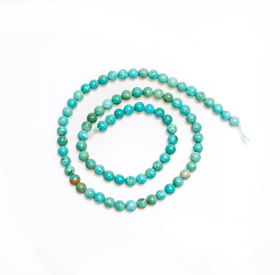  Sonoran Blue Turquoise(Mexico) 5mm Rounds SBR5d2 