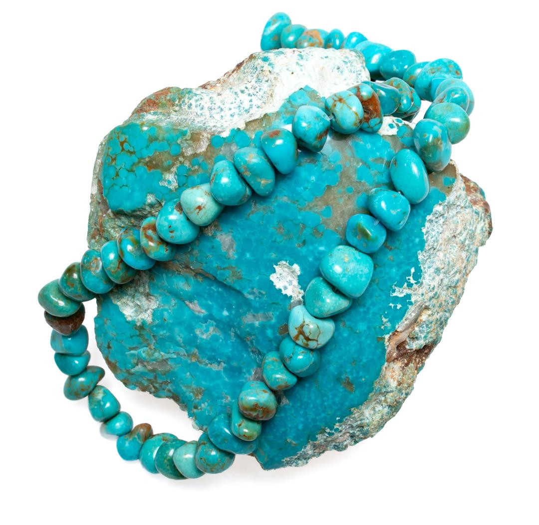 Turquoise Beads Sonoran Turquoise Nuggets   (Mexico)  7x9mm SBN70 