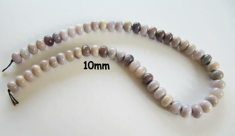  Lavender Agate(Mexico) 10mm Rondells LAR2 
