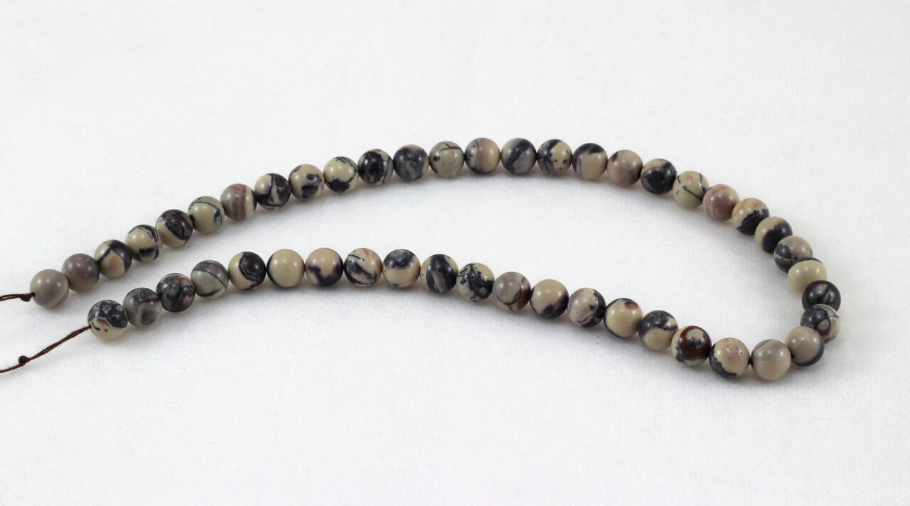  Porcelain Jasper(Mexico) 8mm Rounds PJ1c 