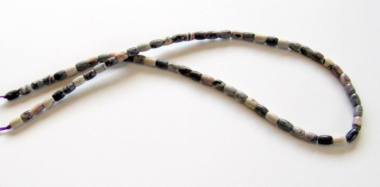  Porcelain Jasper(Mexico) 4x6mm Barrel PJM1 