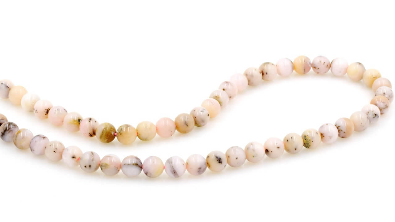 Beads Pink Opal(Peru) 8mm RD POR8f 