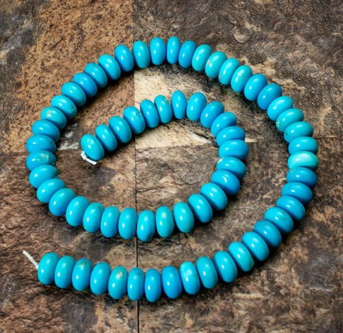  Sleeping Beauty Turquoise- 10mm Rondels SBR10b2 