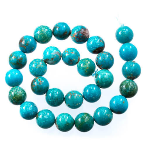 Beads Sonoran Blue Turquoise(Mexico) 14mm -NTR14 