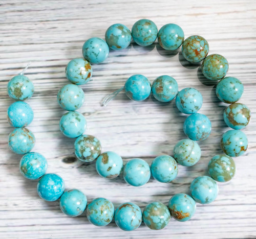 Beads Sonoran Blue Turquoise(Mexico) 12mm-NTR12c 