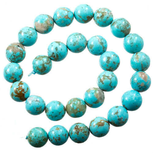 Beads Sonoran Blue Turquoise(Mexico) 14mm -NTR14a 