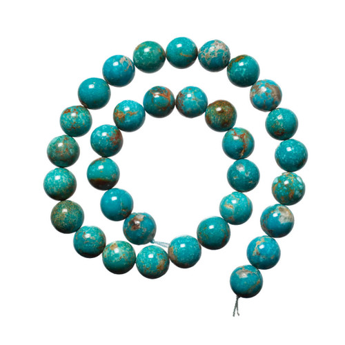 Beads Sonoran Blue Turquoise(Mexico) 12mm -NTR12d 