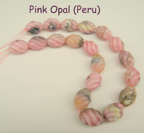  Pink Opal(Peru) 20x15mm Spiral PO1 