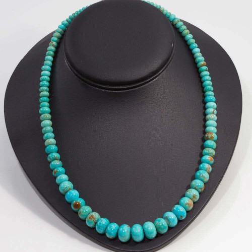  Sonoran Blue Turquoise Necklace (Sonora,Mexico)-SBGa 