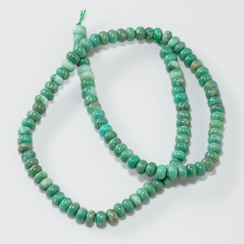 Turquoise Beads Sonoran Green (Turquoise)Mexico 6mm Rondells SGR6a 