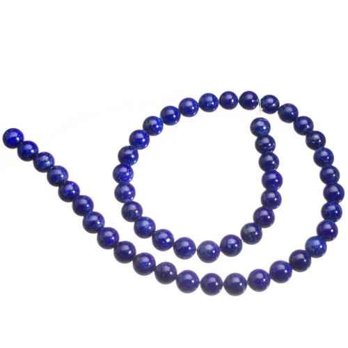 Beads  Lapis (Afghanistan) 8mm Rds LP8h 