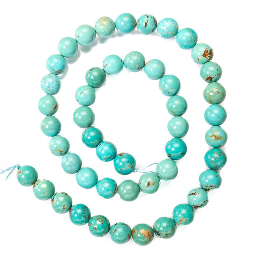 Turquoise Beads Number Eight Mine(Nevada) 8mm Rds   NE8m 