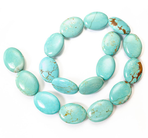  Number Eight Turquoise Ovals(Nevada) 18x25x7mm  N8OV3 