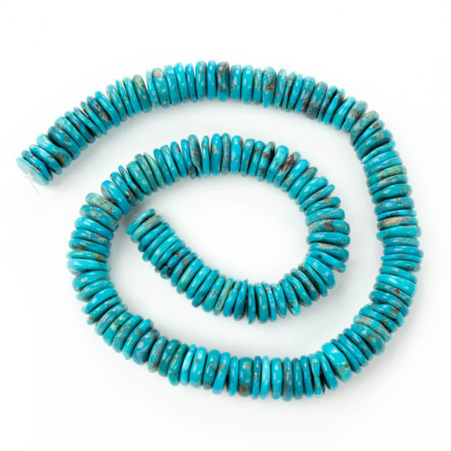 Turquoise Beads Campitos Turquoise Disc  10-11mm CTD2a 