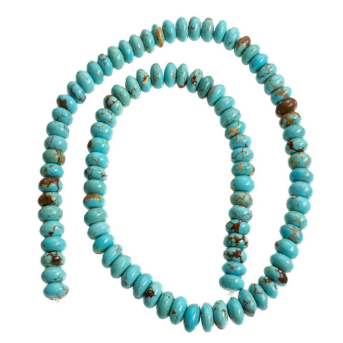 Turquoise Beads Sonoran Gold (Mina Maria)8mm Rondell SGR8R1a 