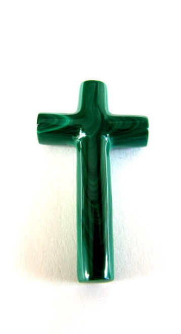  Malachite Cross-  Top Drilled MCR3 