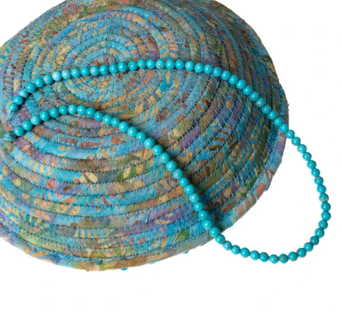 Turquoise Beads Mina Maria  4mm Rounds MMR4a 