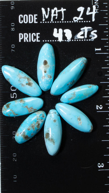 Turquoise Cabochons Campitos Turquoise Set (Natural) -43cts   NAT24 