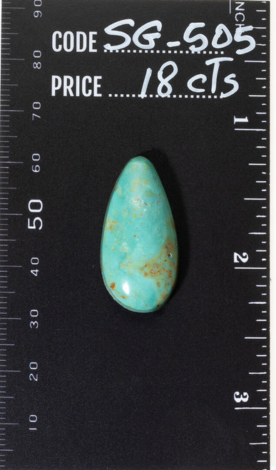 Turquoise Cabochons Sonoran Green Turquoise  15x30mm SG-505 