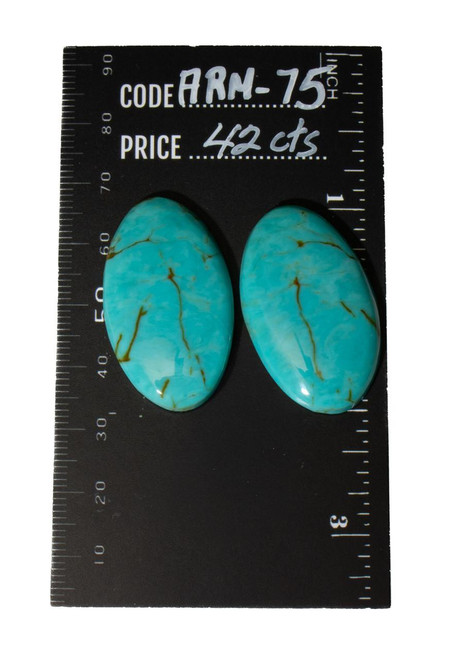 Turquoise Cabochons Armenian Turquoise set(Stabilized) ARM-75   42cts 